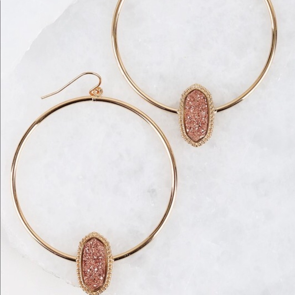Rose Gold Hoop Earrings